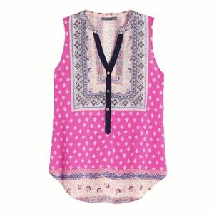 Brixton Ivy Women’s Sleeveless Boho Print Blouse Size Small